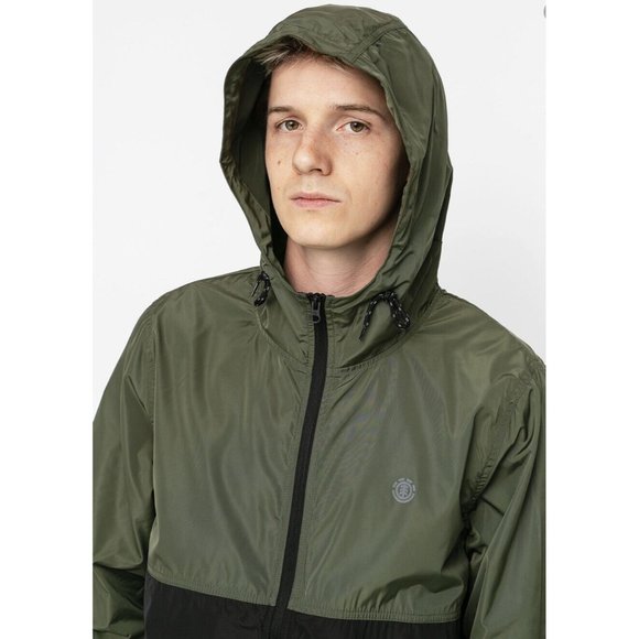 $65 Element Men’s Alder Fundamental Hooded Zip Jacket In Flint Black Size L - Picture 3 of 5